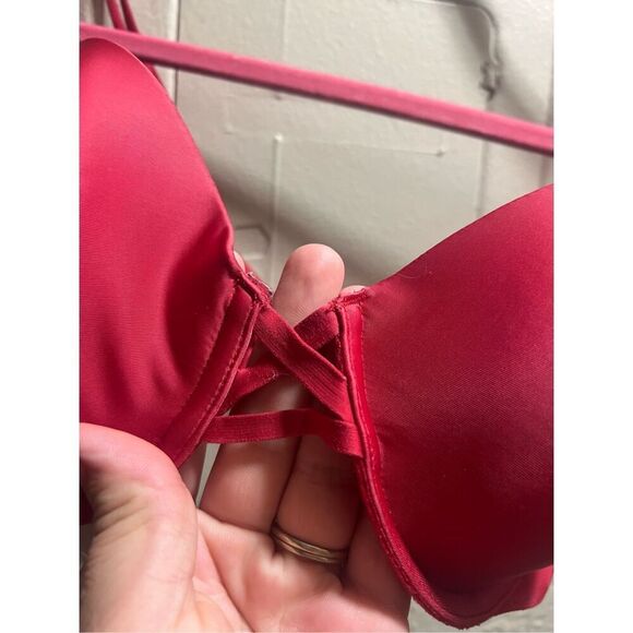 Victoria’s Secret Red Full Coverage Bra Woman’s Size 34C - Picture 4 of 13